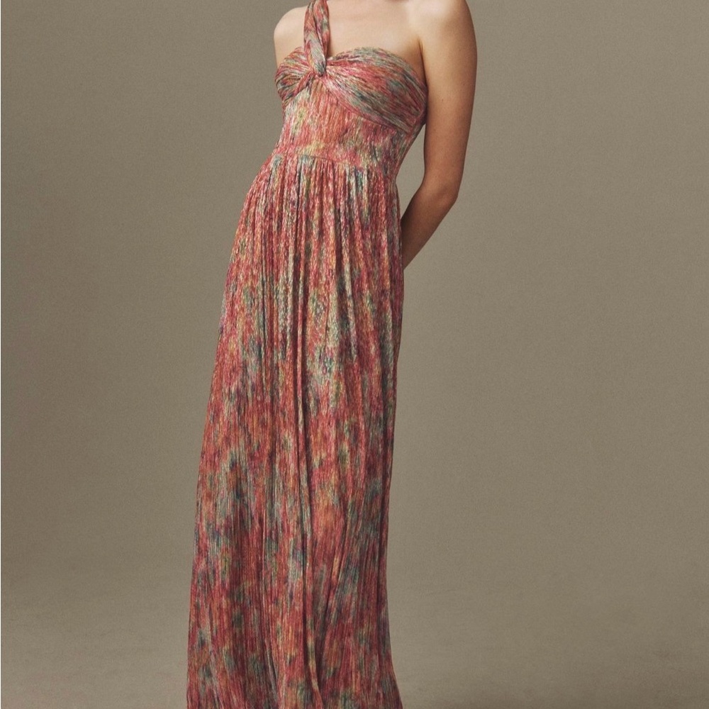 Dress the Population Multicolor Halter Maxi Dress